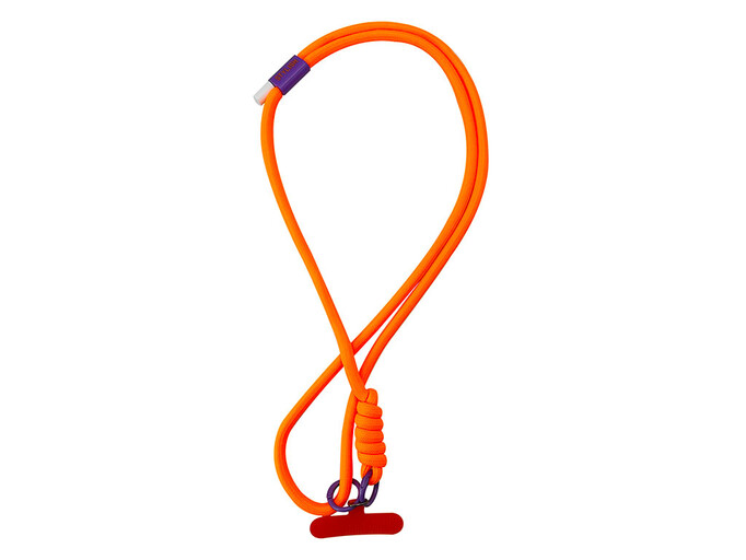 Ремінець-шнурок для телефону neon orange
