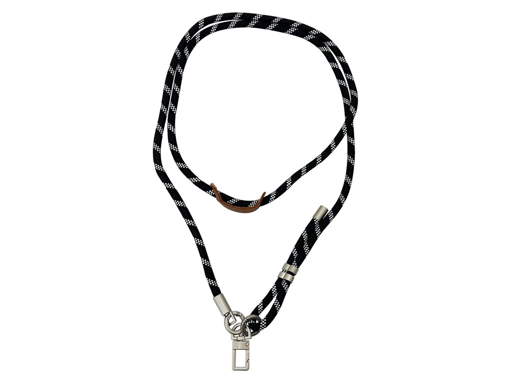 Ремінець-шнурок Stripe Cord для телефону black/white