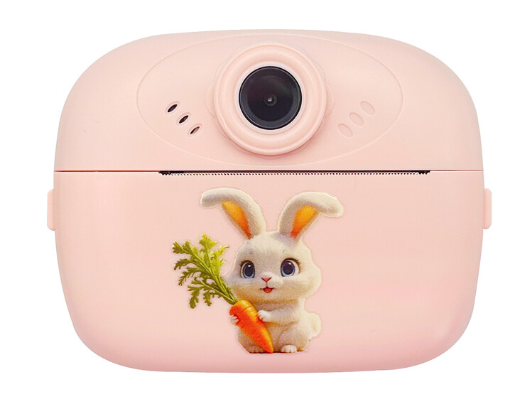 Портативний дитячий фотопринтер Animals rabbit pink