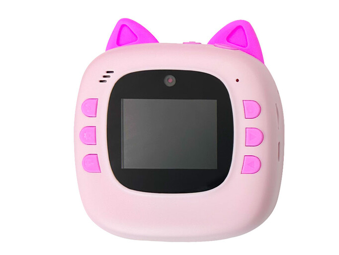 Портативний дитячий фотопринтер D6 Cat pink