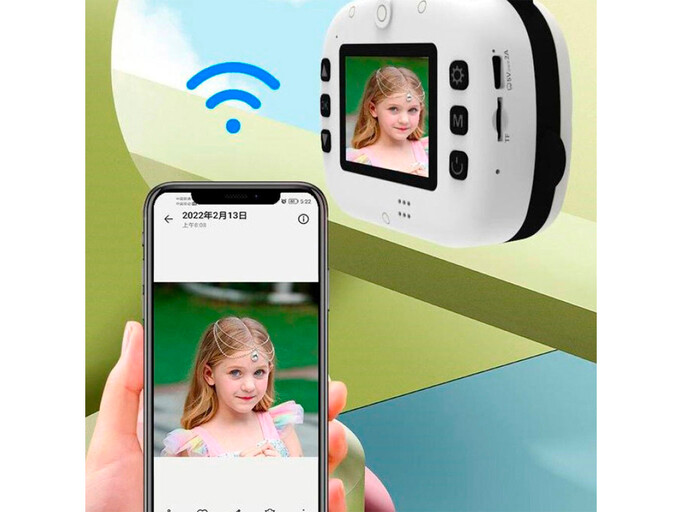 Портативний дитячий фотопринтер KX-13VGA Panda white