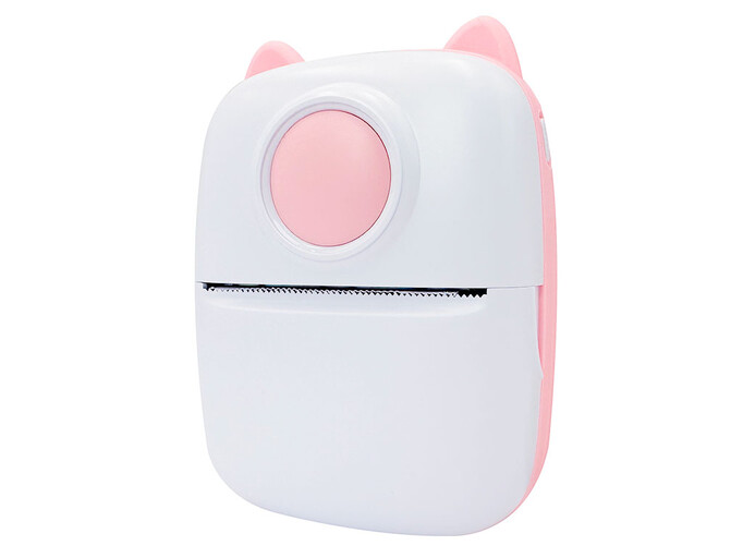 Портативний дитячий термопринтер Mini X2 Cat pink
