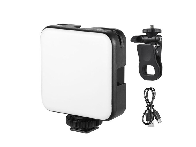 Портативне відеосвітло - прищіпка Plokama U80 Led 20000mAH 3000K-9900K black