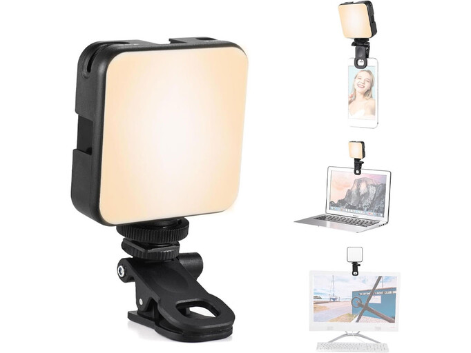 Портативне відеосвітло - прищіпка Plokama U80 Led 20000mAH 3000K-9900K black