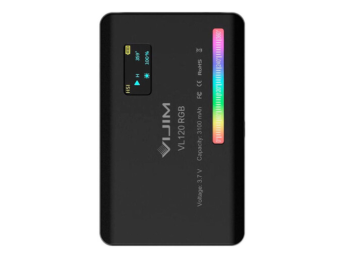 Портативное видеосвет Ulanzi Vijim VL120 RGB 3100 mAH 2500K-9000K