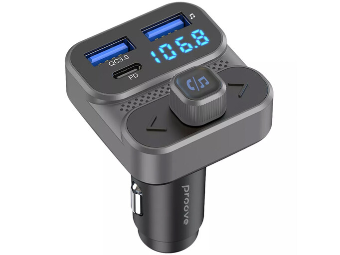 FM Modulator Proove Launcher Luxor SE 2USB/1Type-C/36W gray