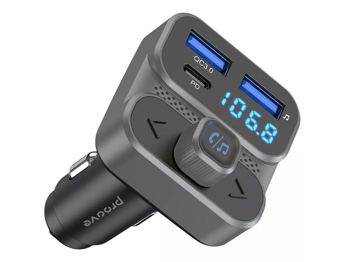 FM Modulator Proove Launcher Luxor SE 2USB/1Type-C/36W gray