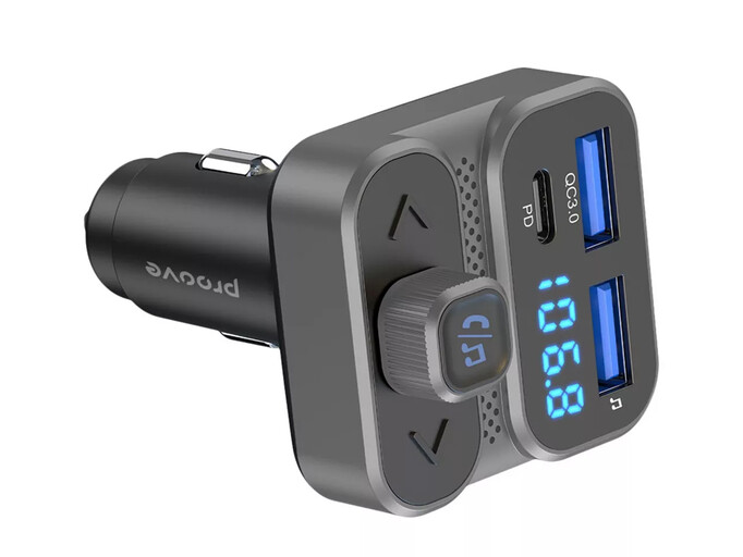 FM Modulator Proove Launcher Luxor SE 2USB/1Type-C/36W gray