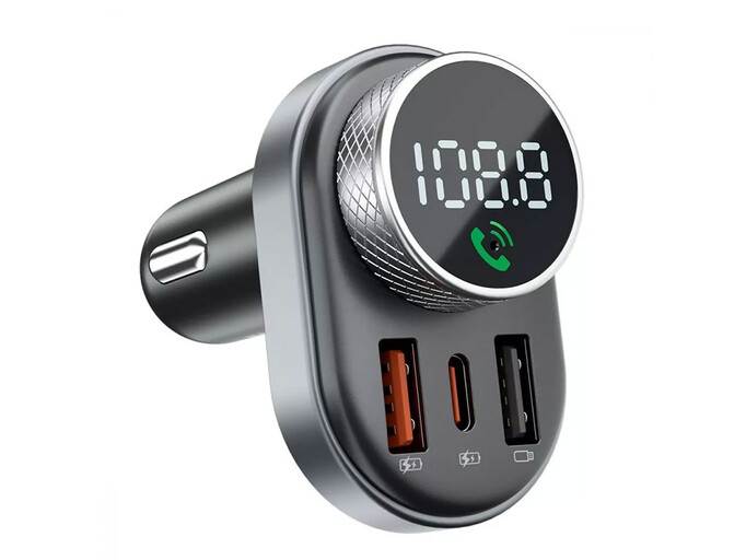 FM Модулятор Proove Launcher Sound Link 2USB/1Type-C/30W черный