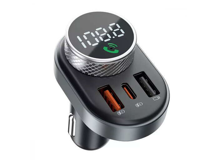 FM Модулятор Proove Launcher Sound Link 2USB/1Type-C/30W черный