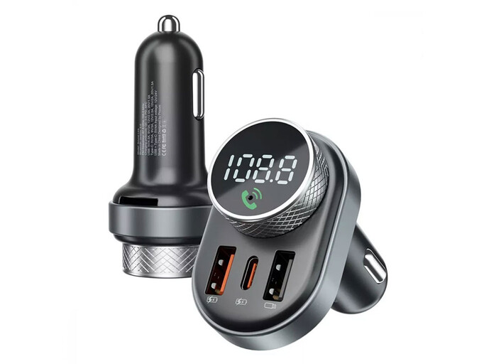 FM Модулятор Proove Launcher Sound Link 2USB/1Type-C/30W черный