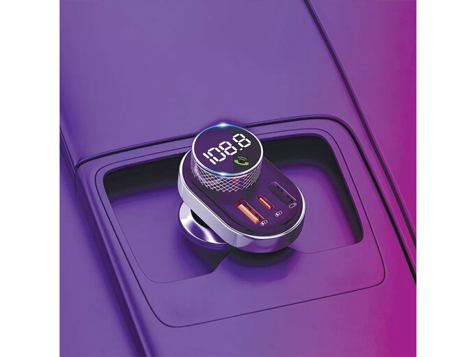 FM Модулятор Proove Launcher Sound Link 2USB/1Type-C/30W черный