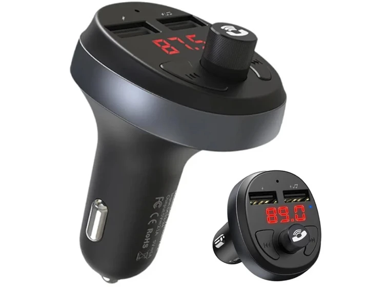 АЗП Hoco E41 Bluetooth FM Launcher 2USB black