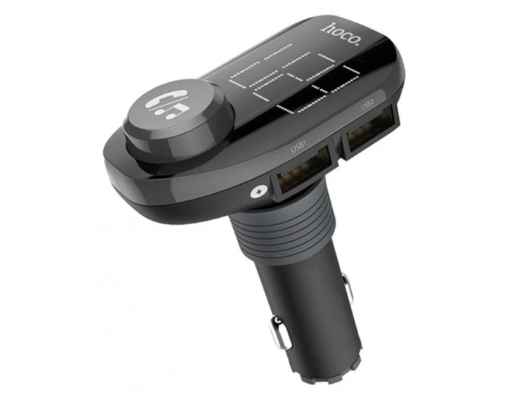 АЗП Hoco E45 Happy FM Launcher 2USB black