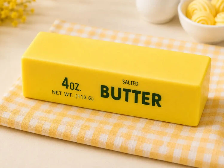 Сквіш антистрес "Butter" 13,5см gold