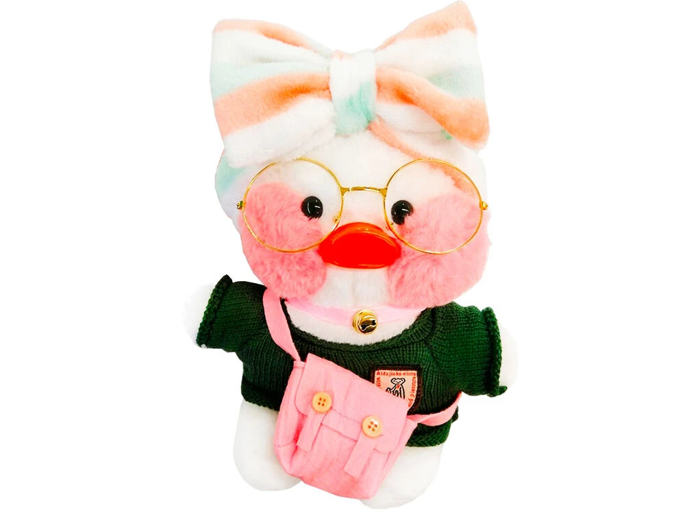 LaLa fan White sweater green