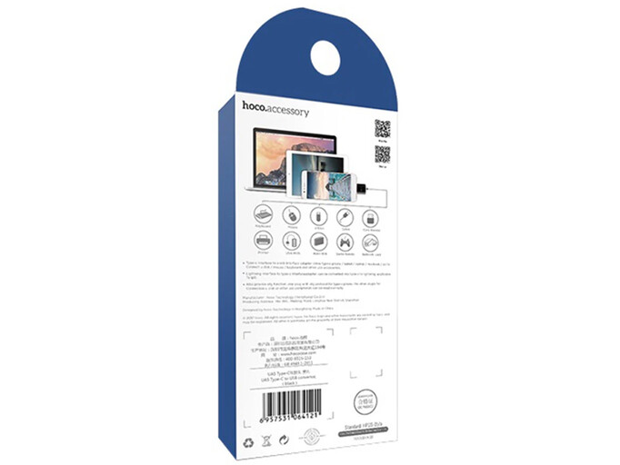 OTG Hoco UA5 USB to Type-C black