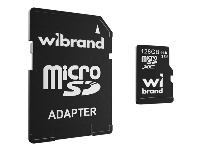 Карта пам&#039;яті (UHS-1 U3) Wibrand 128Gb (10) + adapter