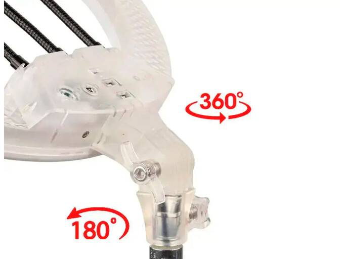 Led стійка 220V RGB 3D-45 Diamond 45cm без штатива white