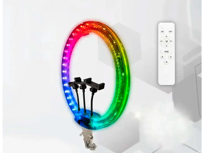 Led стійка 220V RGB 3D-45 Diamond 45cm без штатива white