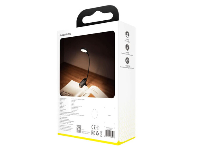 Светодиодная лампа-зажим Baseus DGRAD-0G Mini Clip темно-серая