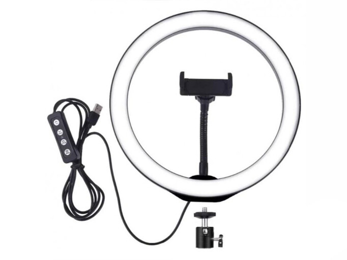 Светодиодная стойка USB M33 33см без штатива черная