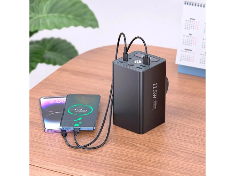 Power Bank HOCO J138 22.5W/DC/Lamp 60000mAh black