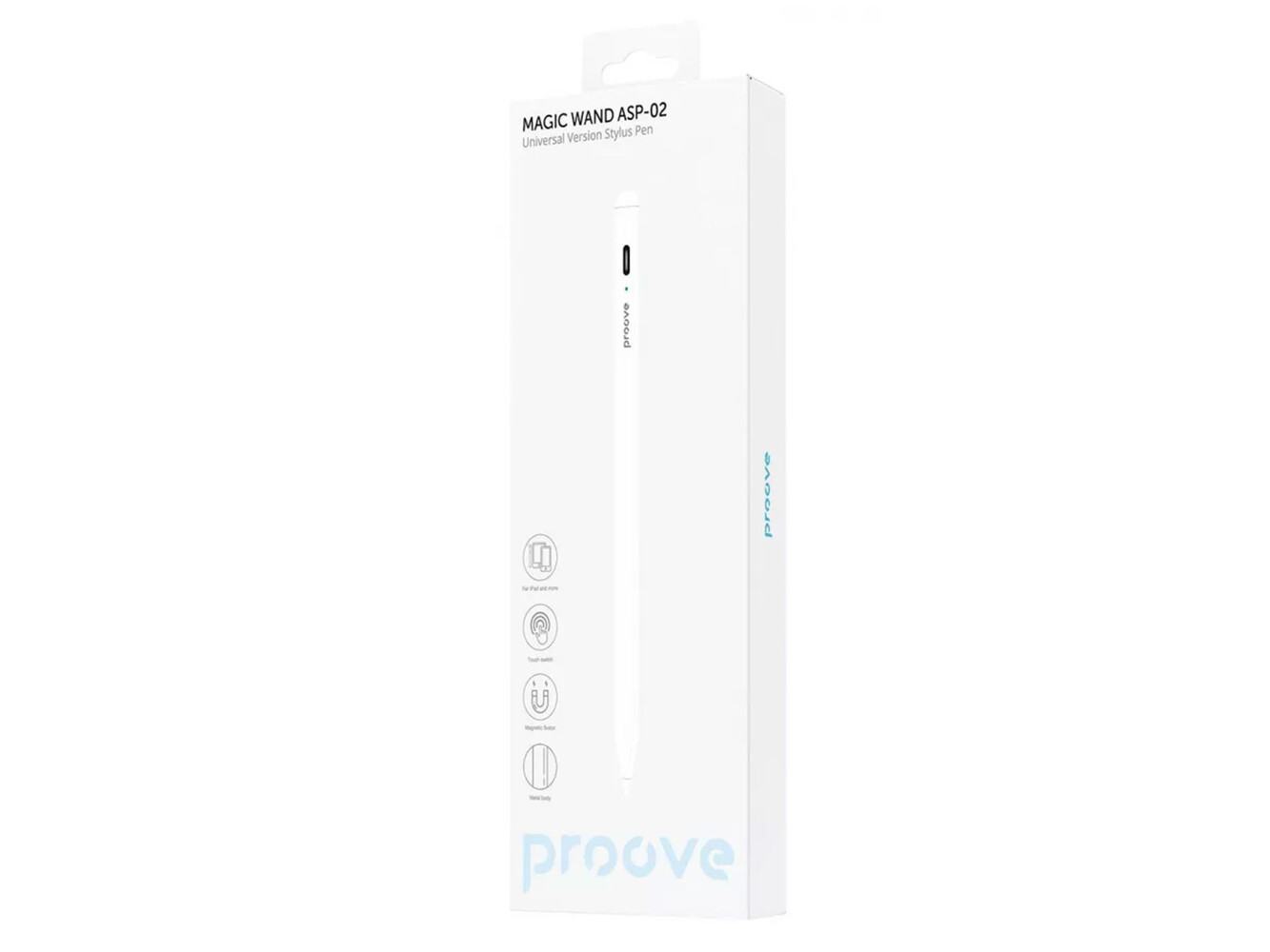 Стилизатор Proove Magic Wand ASP-02 Универсальный Заряженный Type-C белый