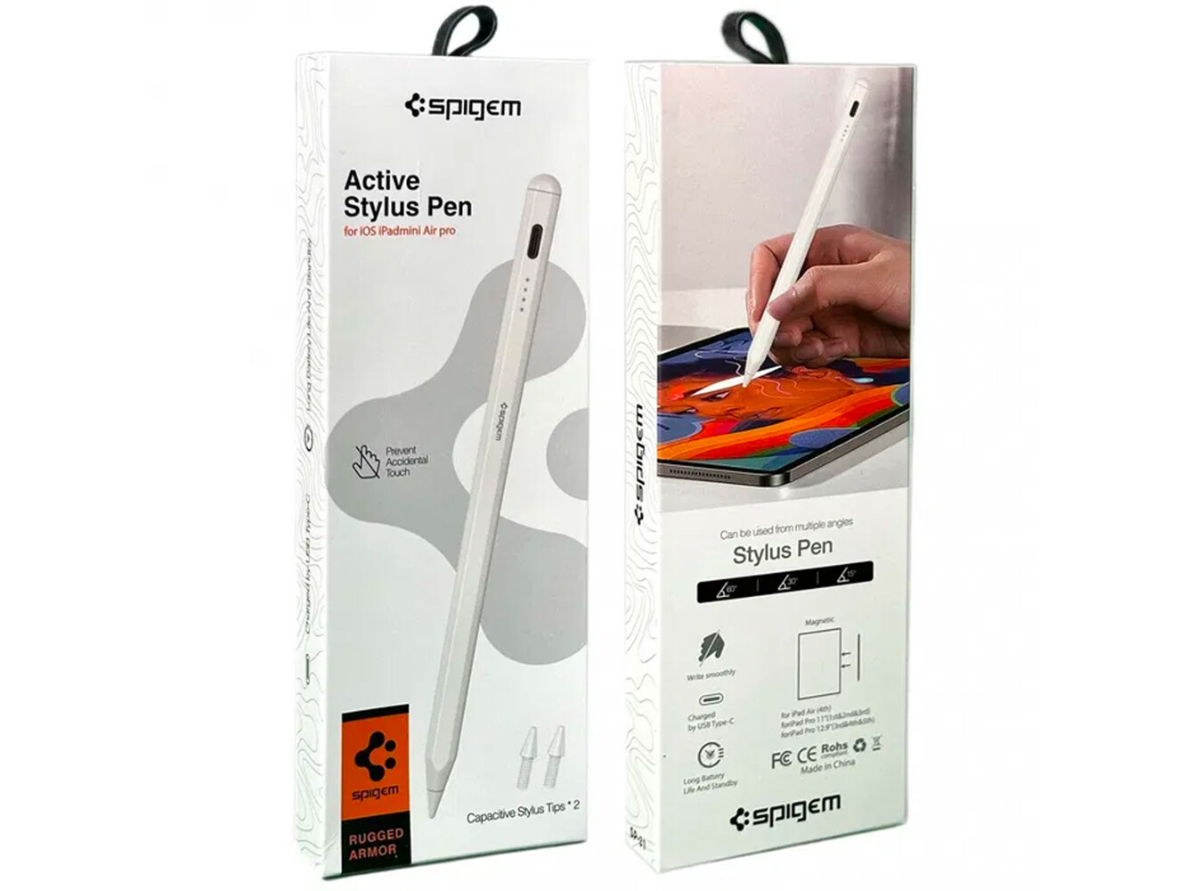Стилус Spigen Active Charged iPad mini/Air Pro Type-C белый