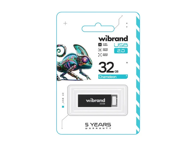 USB Flash 2.0 Wibrand Сhameleon 32Gb black