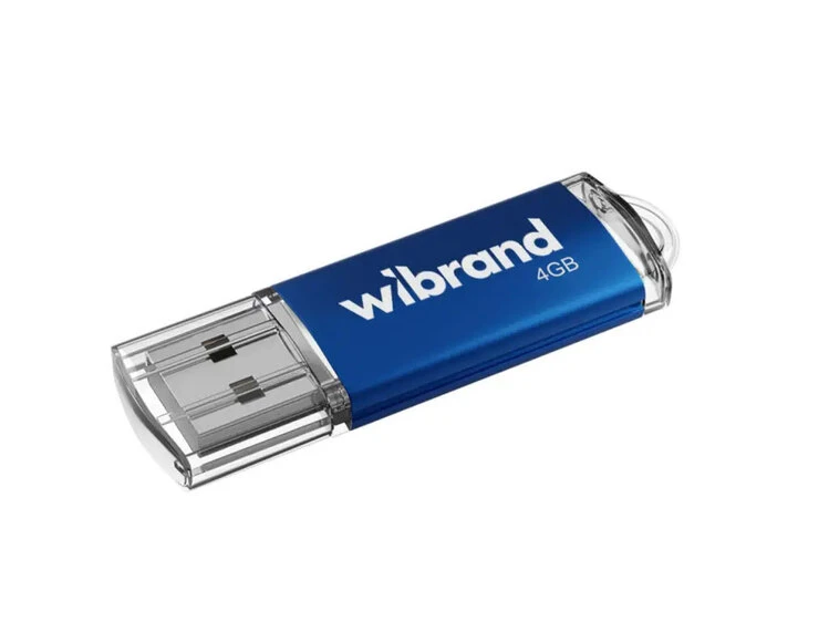 USB Flash 2.0 Wibrand Cougar 4Gb blue