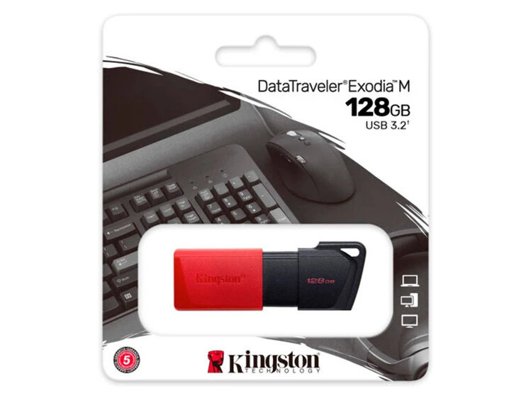 USB Flash 3.2 Kingston DT Exodia M 128GB Black/Red