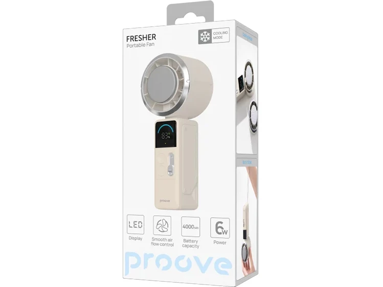 Портативний вентилятор Proove Fresher beige