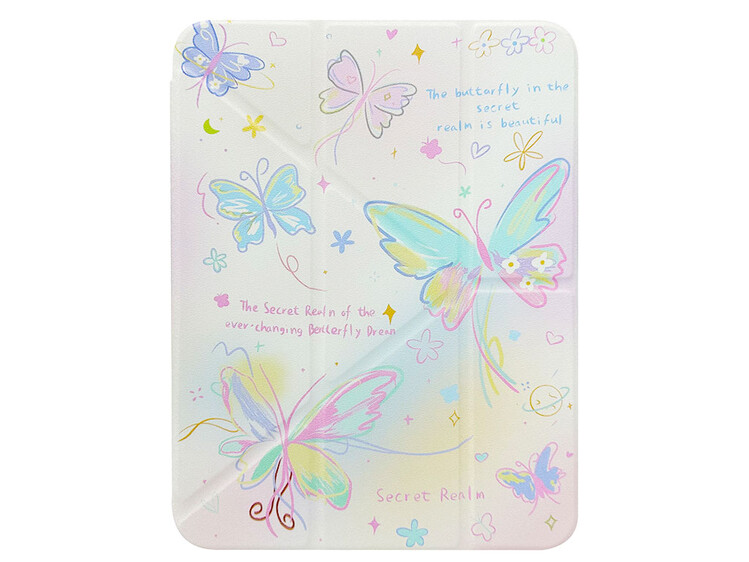 Plastic Cover Print iPad 10.9" (2022-24)/11" (A16) 2025 з кріпленням для стілусу gradient butterfly