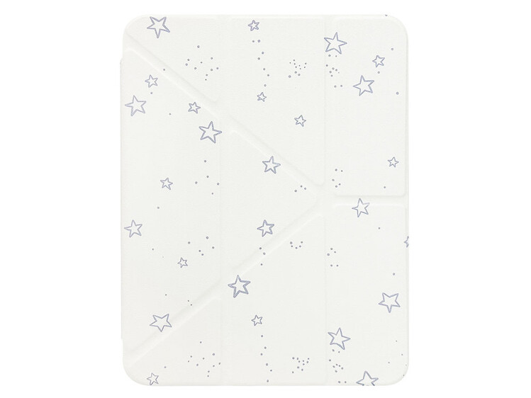 Plastic Cover Print iPad 10.9" (2022-24)/11" (A16) 2025 з кріпленням для стілусу gray stars