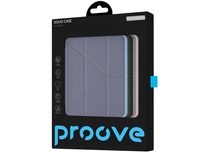 Чохол Proove Solid iPad 10.2(19/20/21) lavender gray