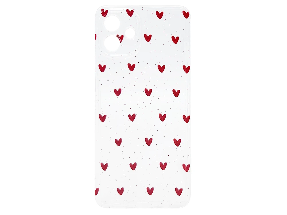 Накладка силікон Red Heart Camera Samsung A07 clear