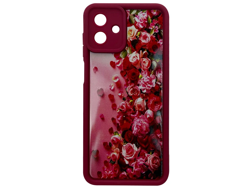 TPU Roses Camera Samsung A07 marsala