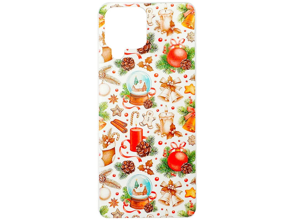 Накладка силікон Print Samsung A22/M22/M32 Christmas
