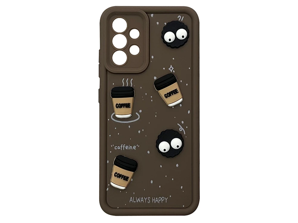 TPU 3D Toys Coffee Camera Samsung A32 brown