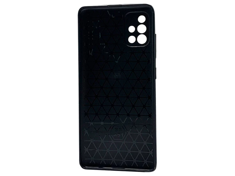 Накладка Leather Weaving Samsung A51 black