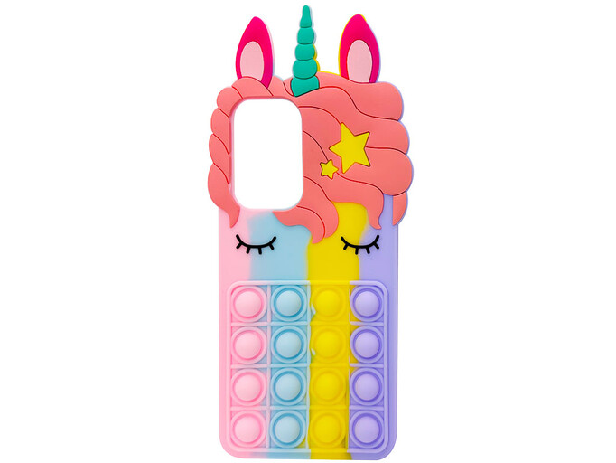 Накладка 3D Sleep Unicorn Pop It Samsung A53 pink