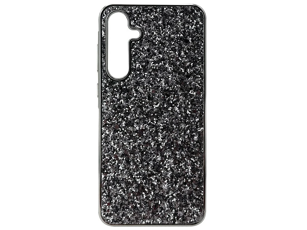 Накладка Level Shining Samsung A55 black/silver