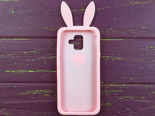 3D Bunny Samsung A6(18) Pink