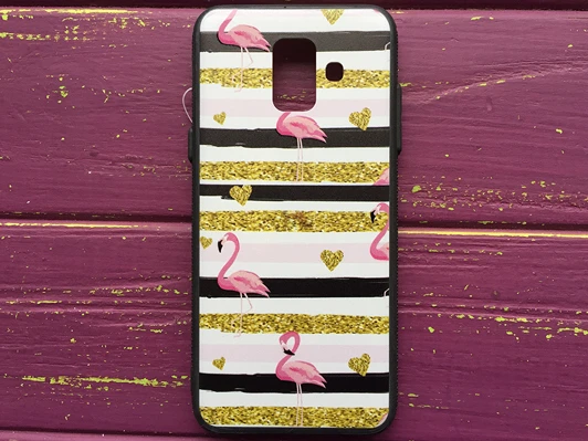 Чохол Pic Samsung A6(18) Flamingo in love