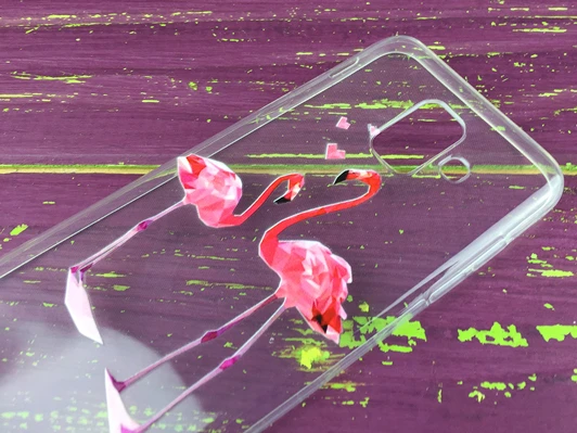 Силікон Samsung A6(18) two flamingos