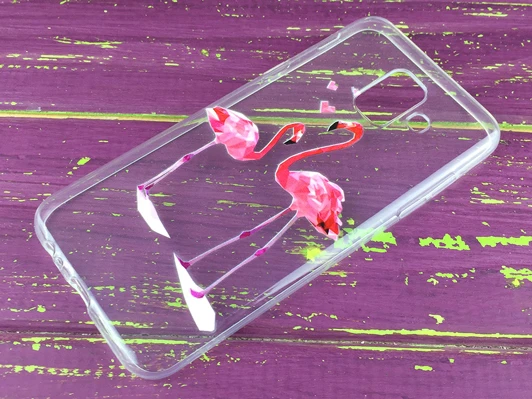 Силікон Samsung A6(18) two flamingos