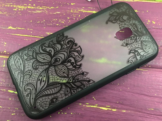 Rock Tatoo Art Samsung J330 Черные цветы