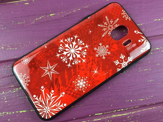 Чехол Samsung J4(18) Снежинка