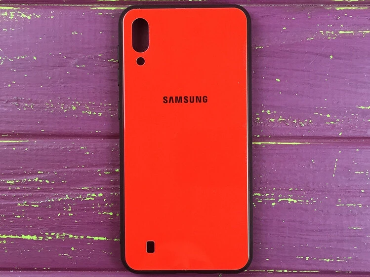 TPU+Glass Samsung M10 Красный